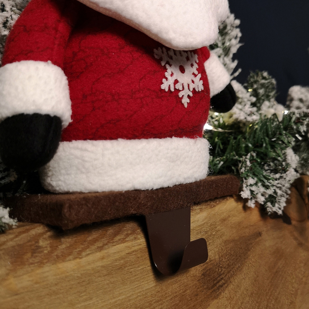 Samuel Alexander Red Plush Christmas Santa Stocking Holder 28cm Image 3