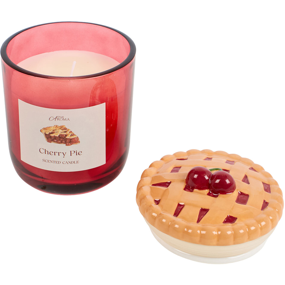 True Aroma Pumpkin Pie or Cherry Pie Scented Candle Image 6