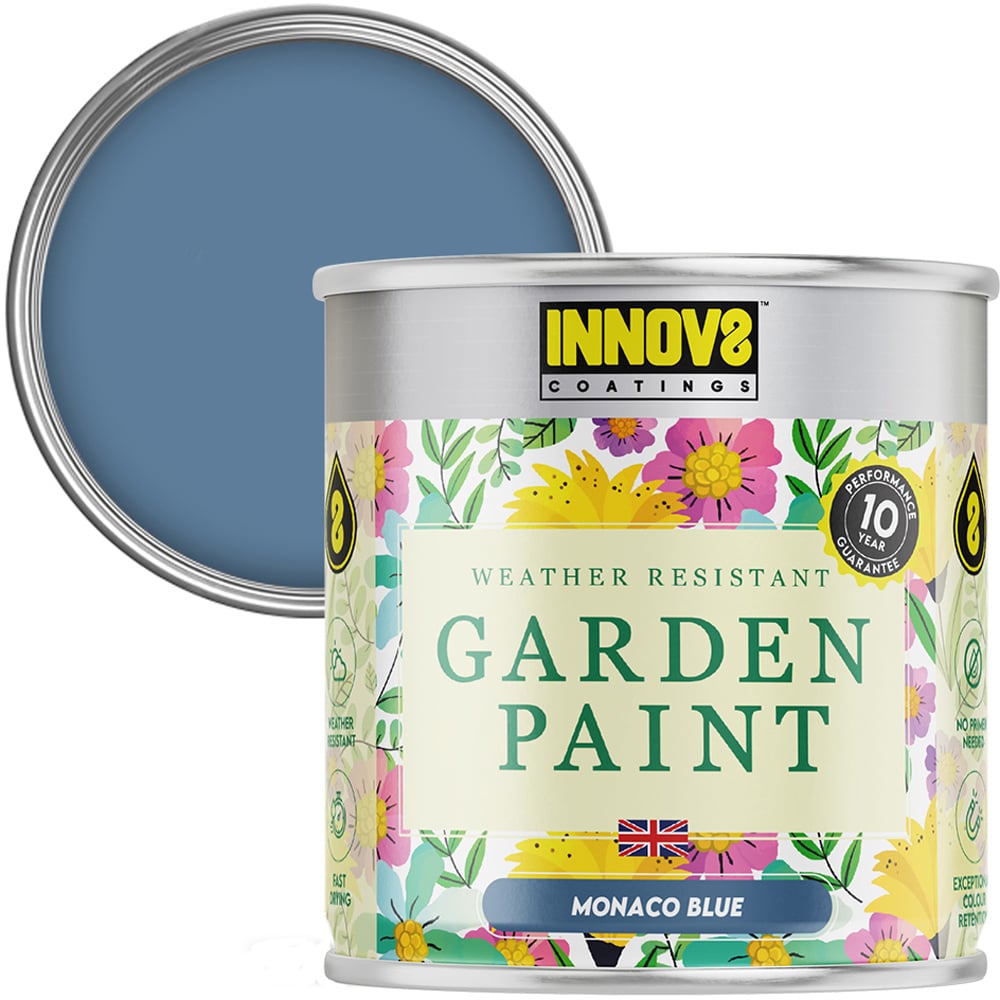 Innov8 Coatings Monaco Blue Garden Paint 750ml Image 1