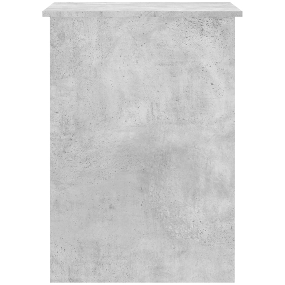 vidaXL 2 Shelf Study Desk Concrete Grey Image 5