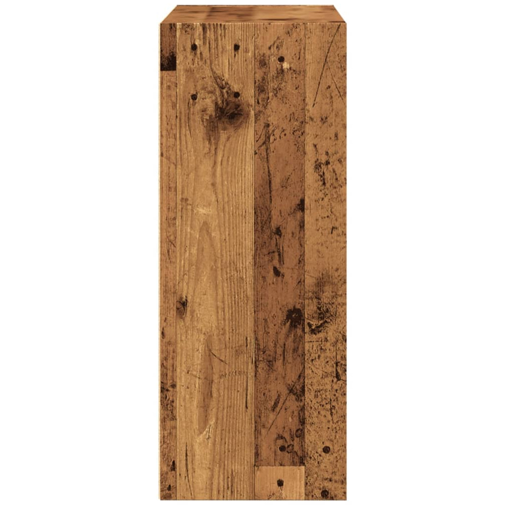 vidaXL 2 Shelf Old Wood Bookcase Image 5