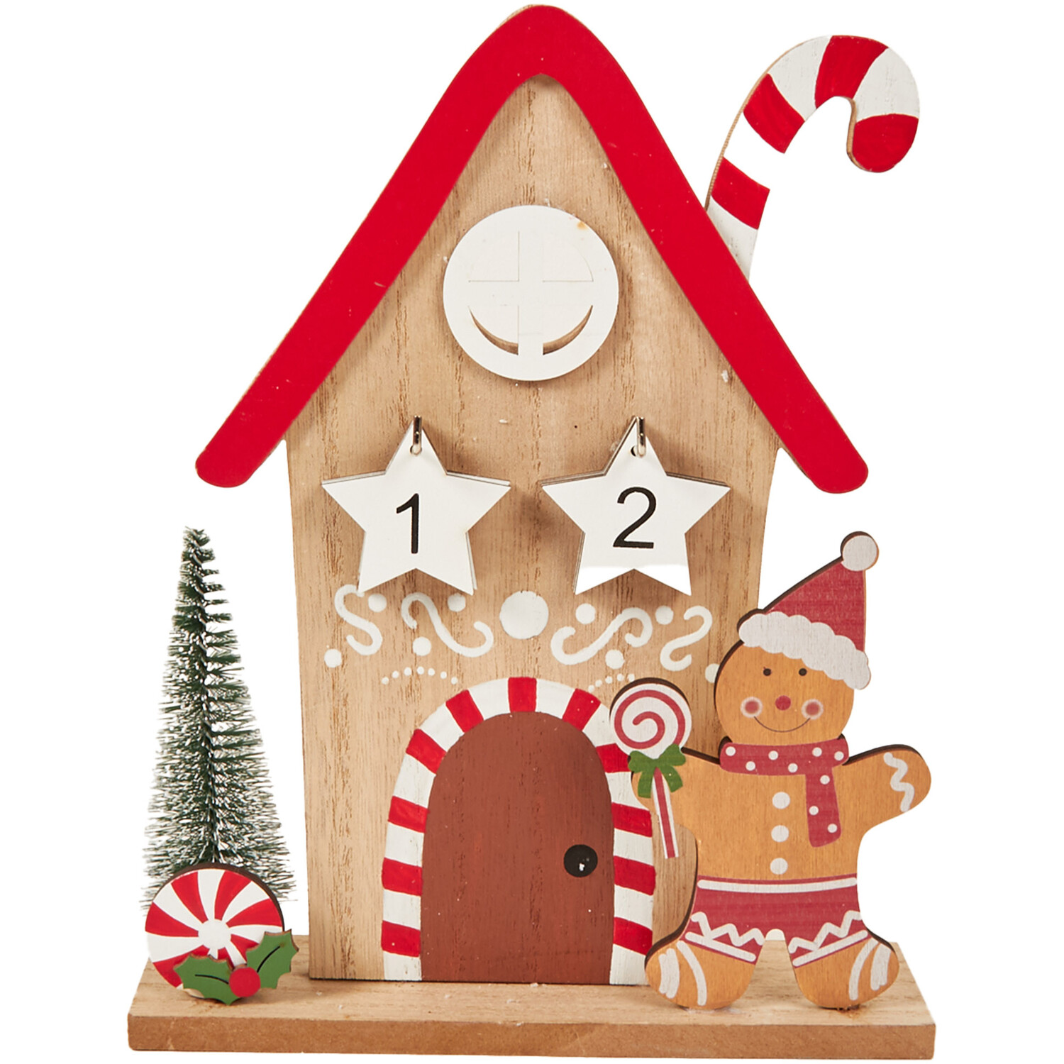 Gingerbread House Scene Advent Calendar - Multicolour Image 1