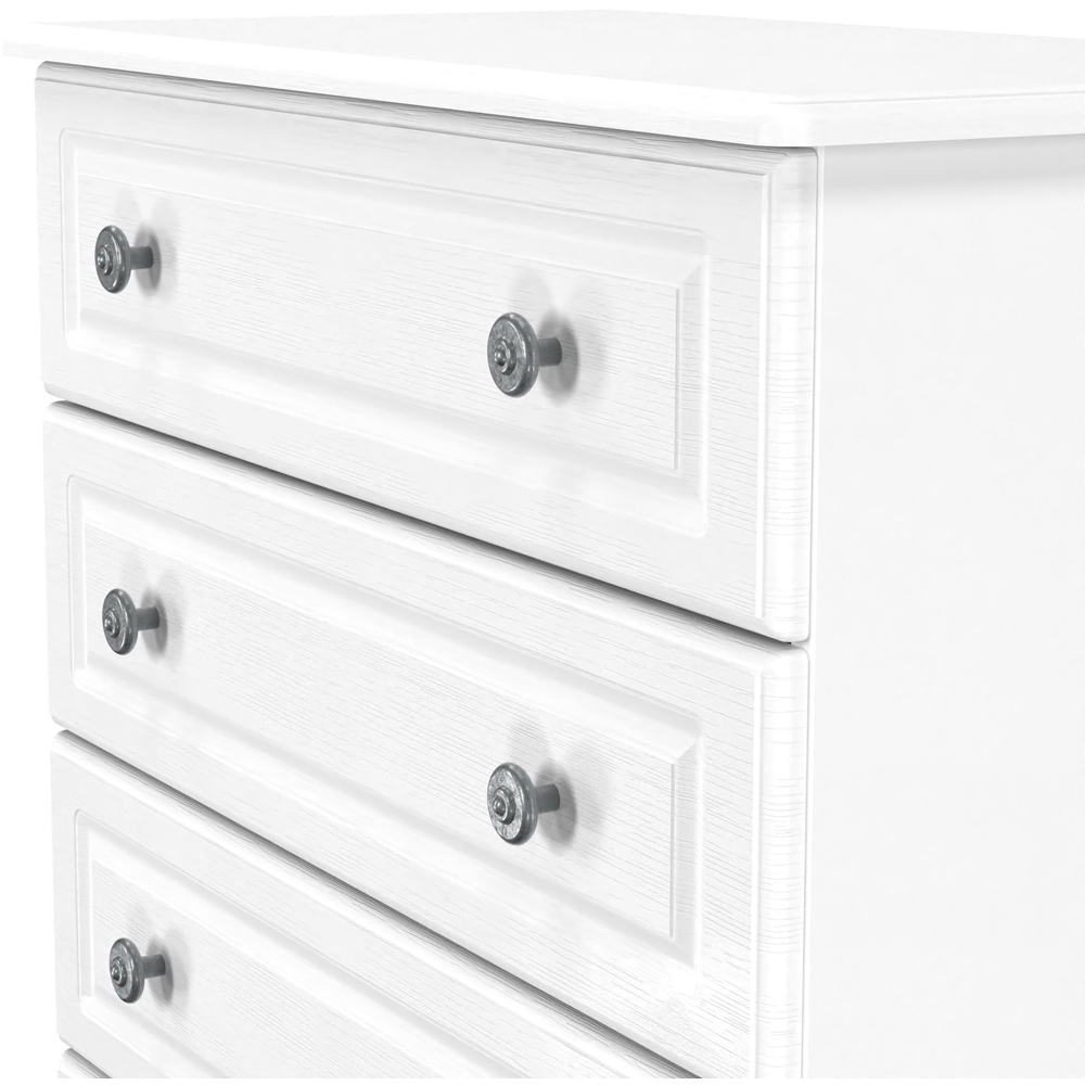 Crowndale Pembroke 5 Drawer Matt White Chest of Drawers Ready Assembled Image 5