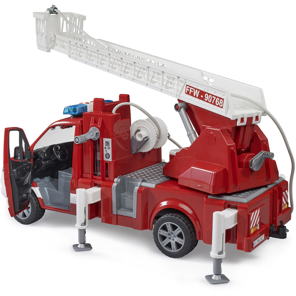 Bruder Kids MB Sprinter Fire Engine with Ladder Water Pump Playset Model Image 4