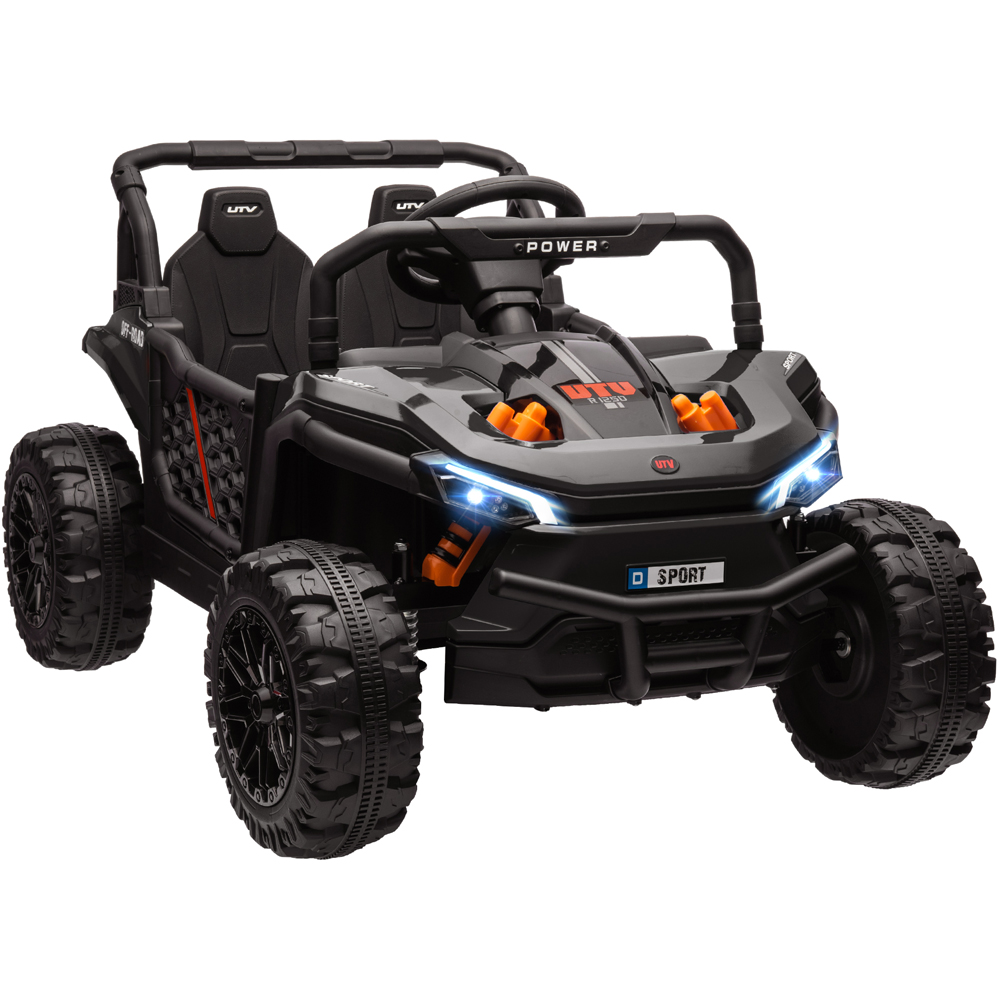 Tommy Toys Kids Black Electric Ride On Car with Horn and Lights Image 1