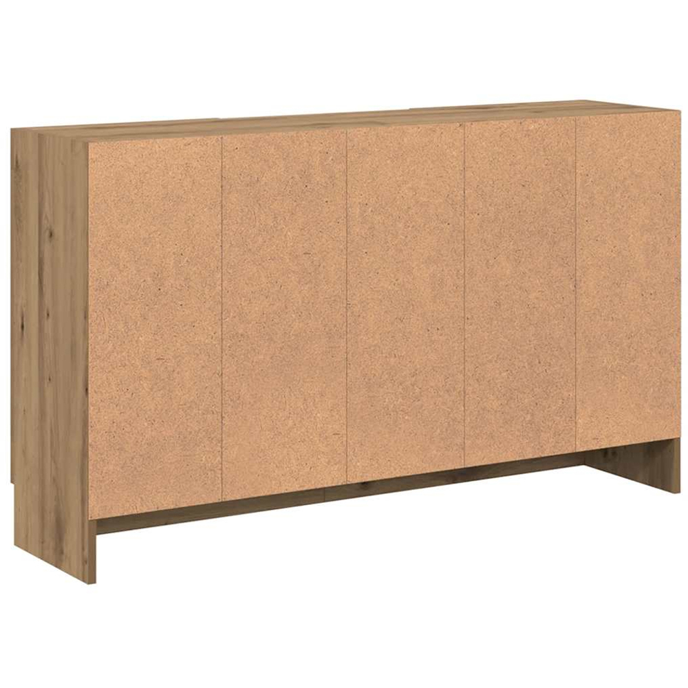vidaXL 2 Door 2 Shelf Artisan Oak Sideboard Image 6