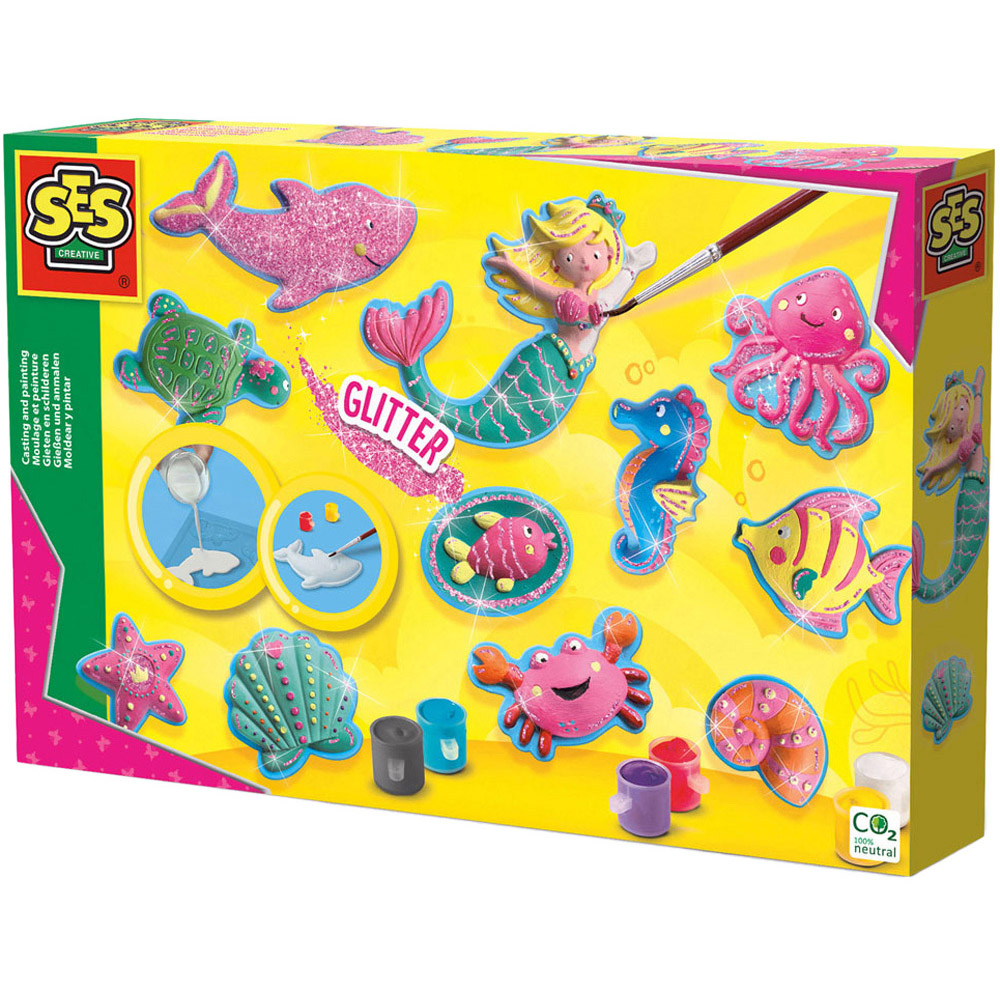 SES Creative Ocean Figures Casting and Painting Set Image 1
