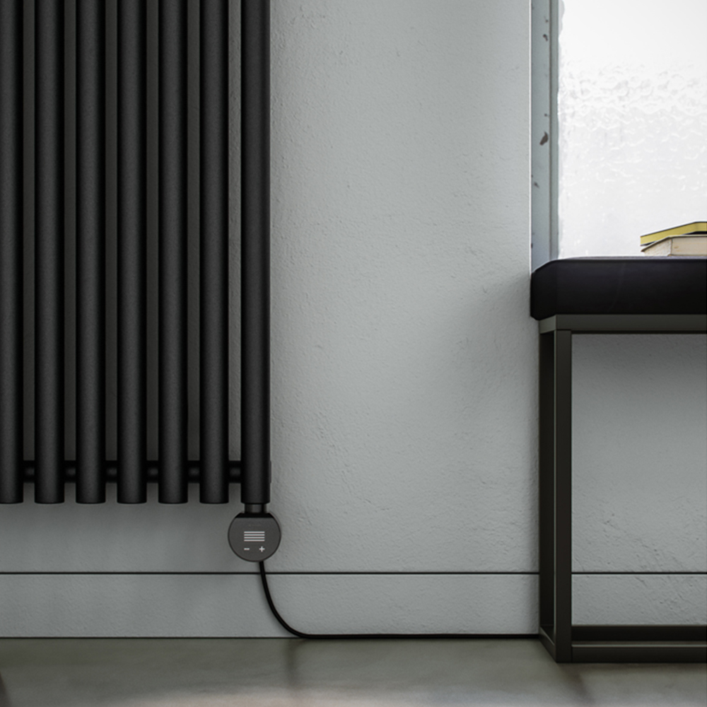 Terma Rolo-Room E Wi-Fi Heban Black Electric Radiator 800W 1800 x 370mm Image 8
