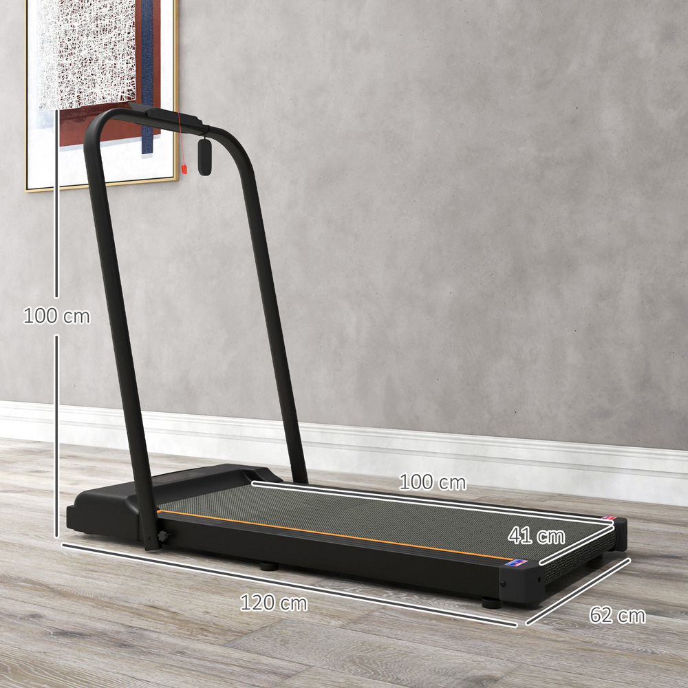 SPORTNOW Orange Foldable Walking Pad with LED Display Image 7