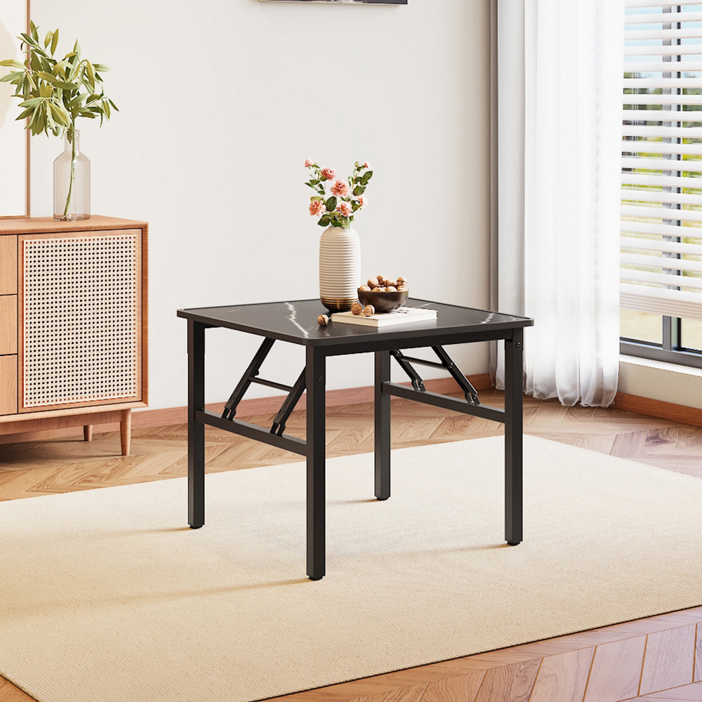 Living and Home Marble Effect Foldable Coffee Table Image 8