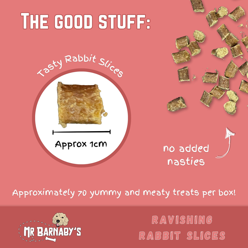 Mr Barnaby's Ravishing Rabbit Slices Dog Treats 4 Pack Image 2