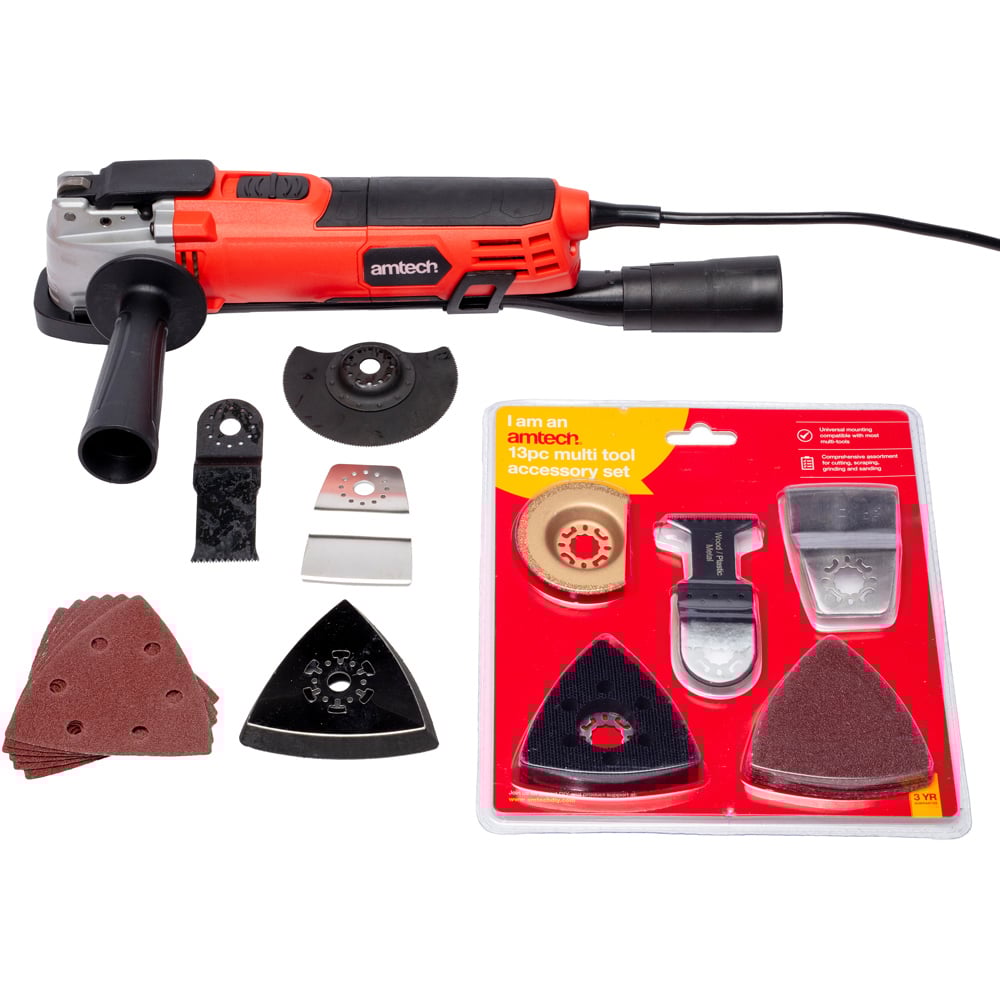 Amtech V6120 Multitool with V2541 Accessory Set Image 1