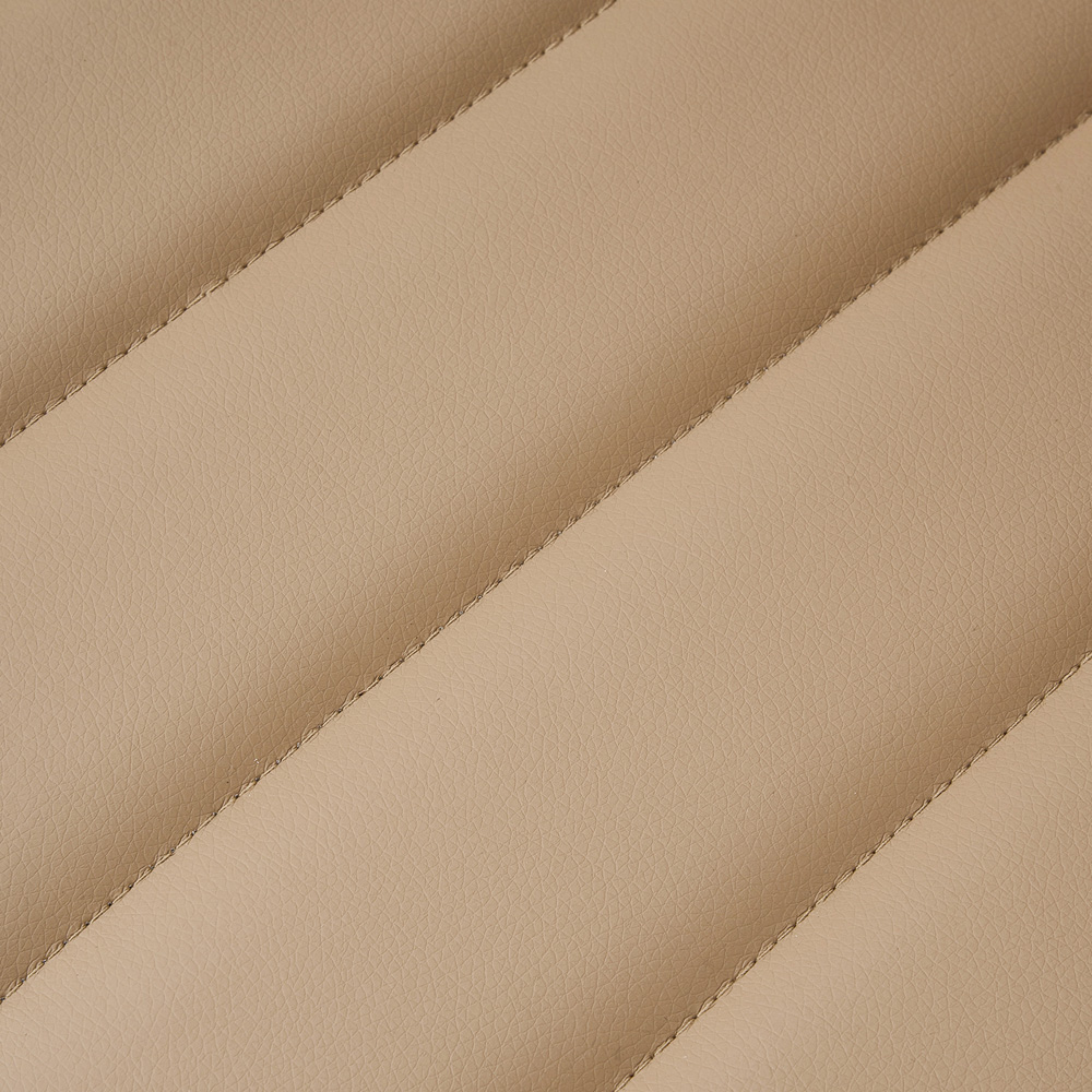 Living and Home Set of 2 Taupe Brown PU Leather Dining Chair Image 5