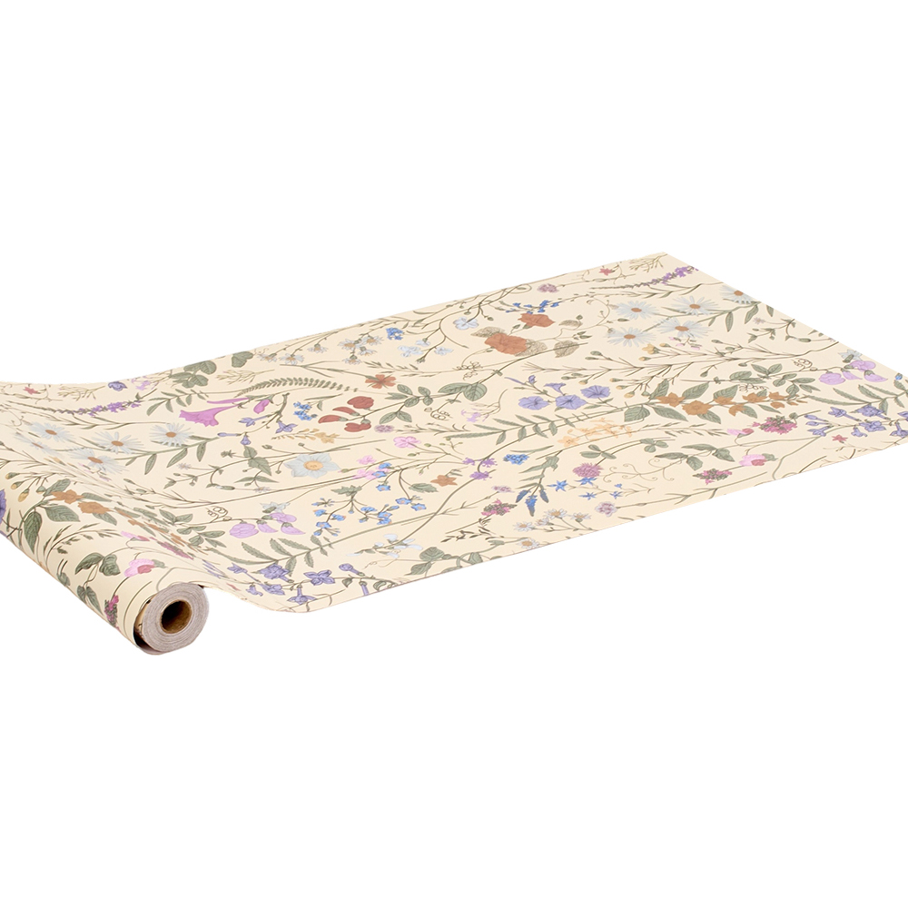 Living and Home Floral Pattern Beige and Multicolour Peel and Stick Wallpaper Image 5