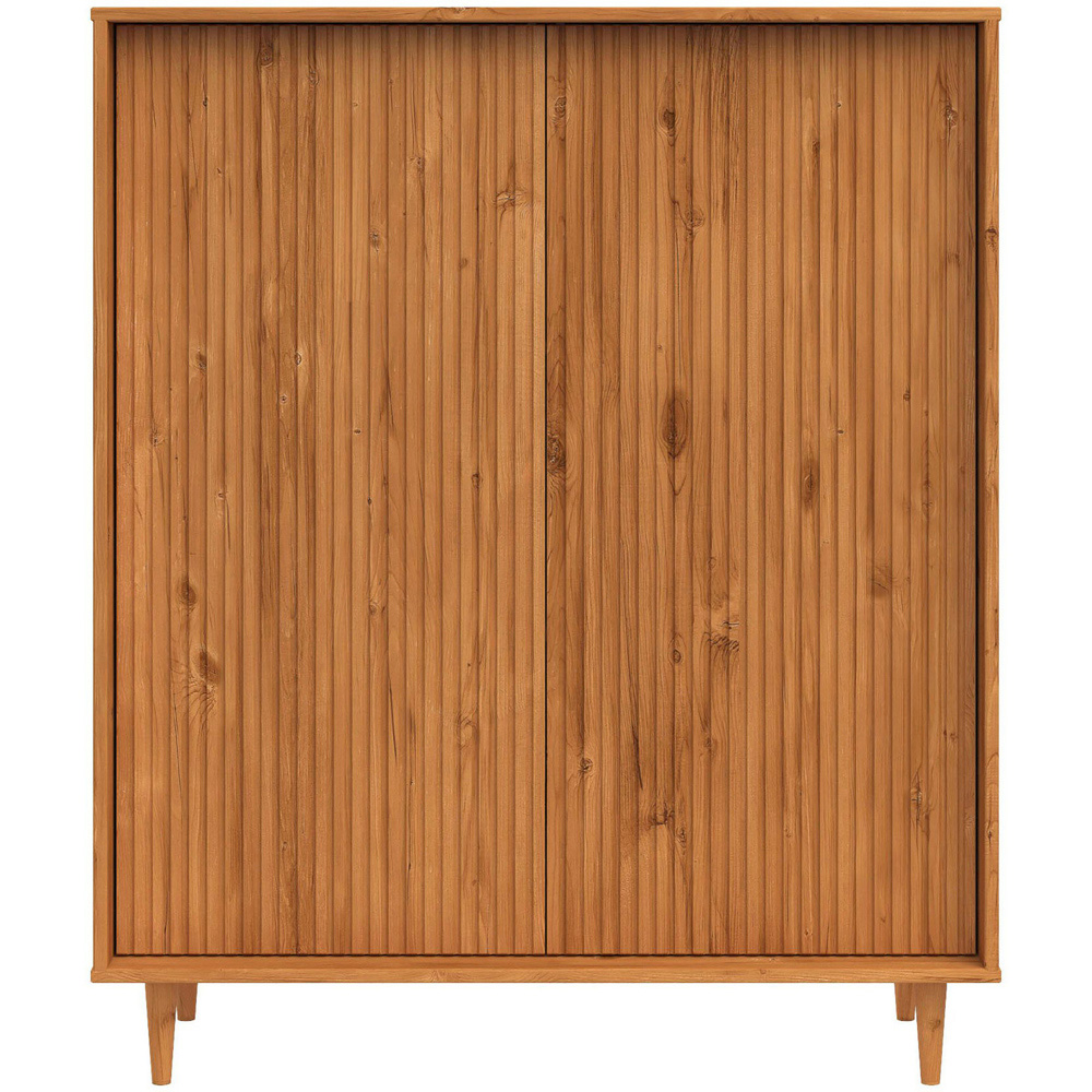 Loft24 Jerzy 2 Door Stained Wax Highboard Image 3