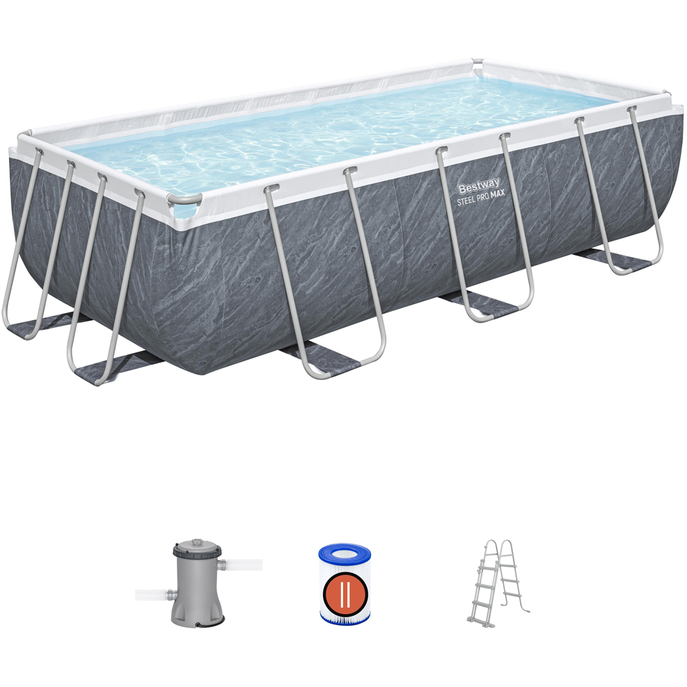 Bestway Steel Pro Max Rectangular Pool Set 13.3 x 6.7ft x 39.5 inch Image 3