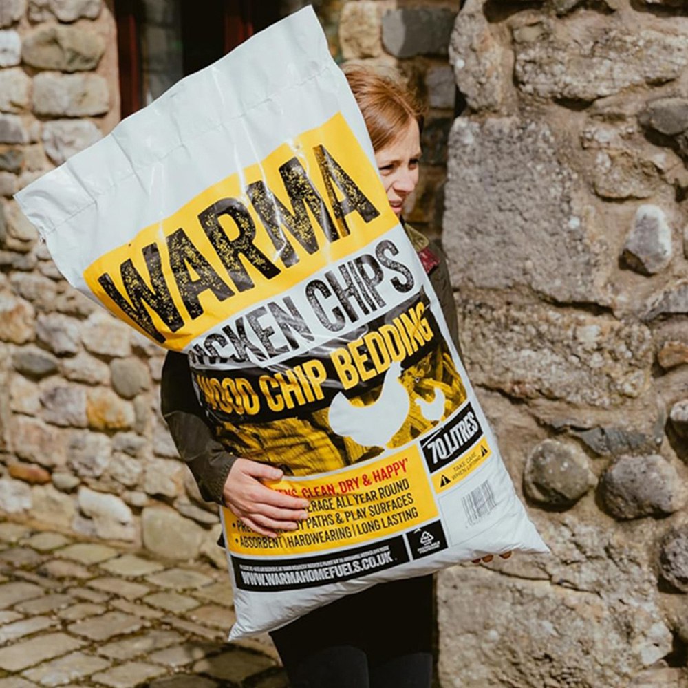 Warma Chicken Wood Chip Bedding Bag 70L 2 Pack Image 5