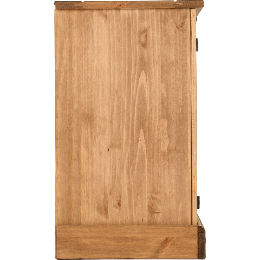 Seconique Corona 4 Door Single Drawer Distressed Waxed Pine Sideboard Image 4