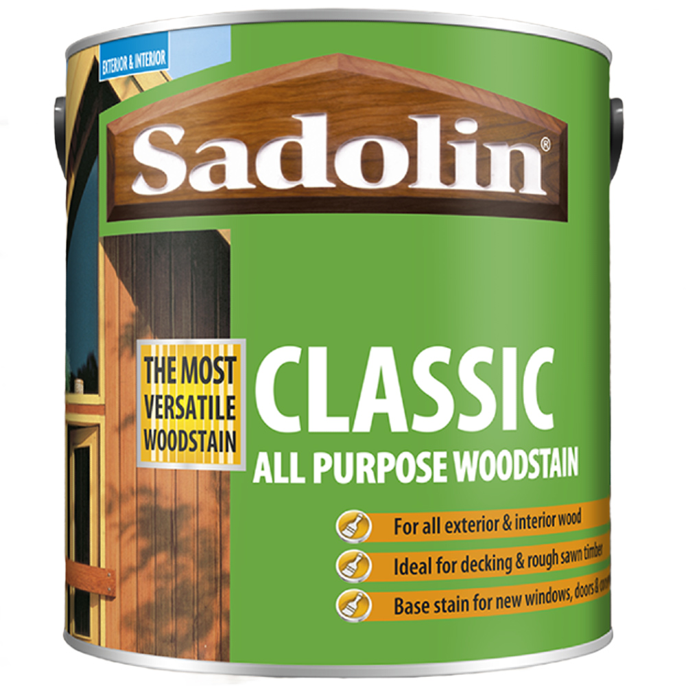 Sadolin Classic Jacobean Walnut All Purpose Matt Finish Woodstain 1L Image 2