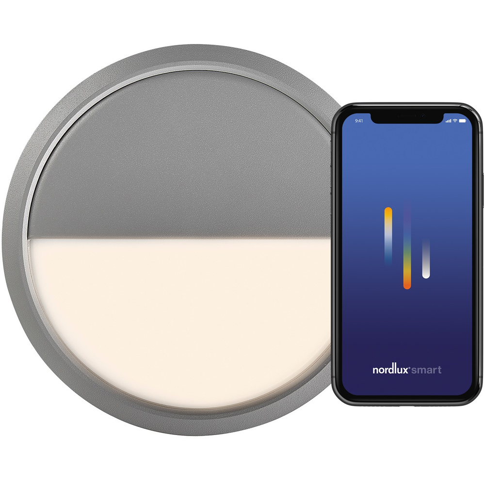 Nordlux Ava Smart Grey Ceiling Light Image 4