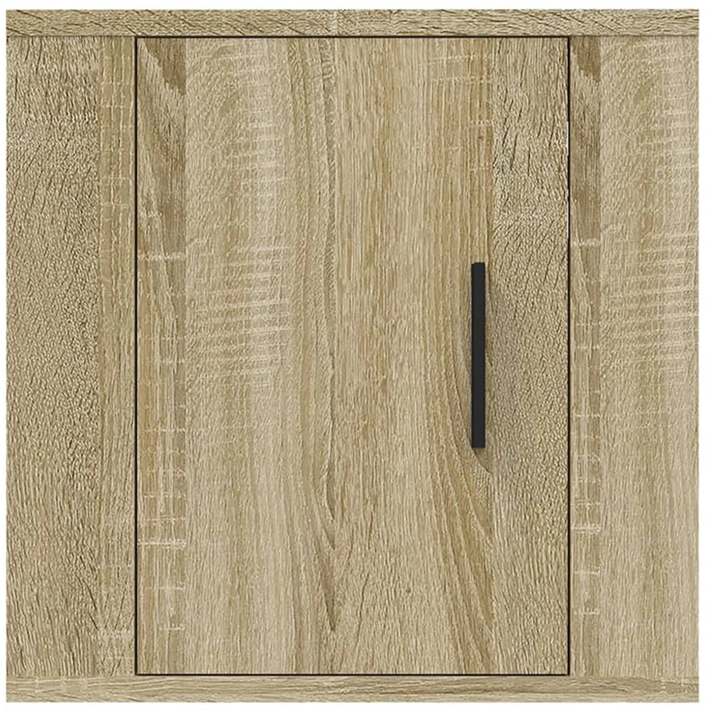 vidaXL Single Door Sonoma Oak Wall Mounted TV Cabinet Set of 2 Image 6