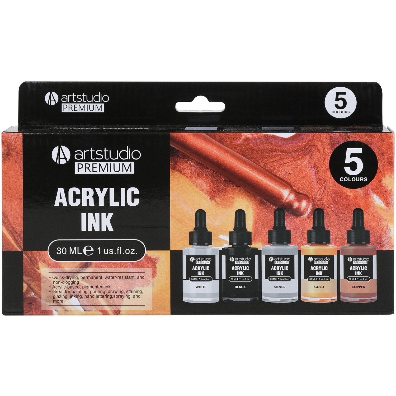 Art Studio Premium Acrylic Ink Set Image 6