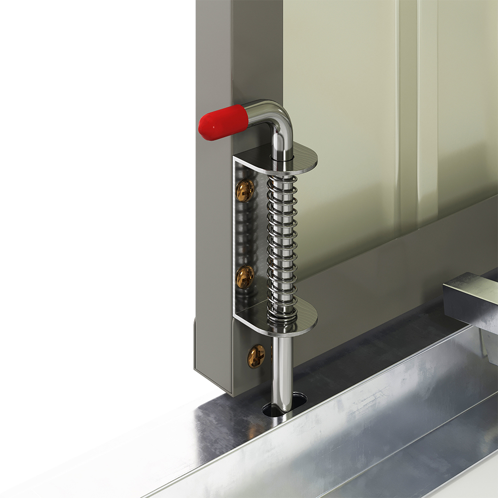 Living and Home 6.7 x 6.4ft Grey Lockable Bike Metal Storage Shed Image 4