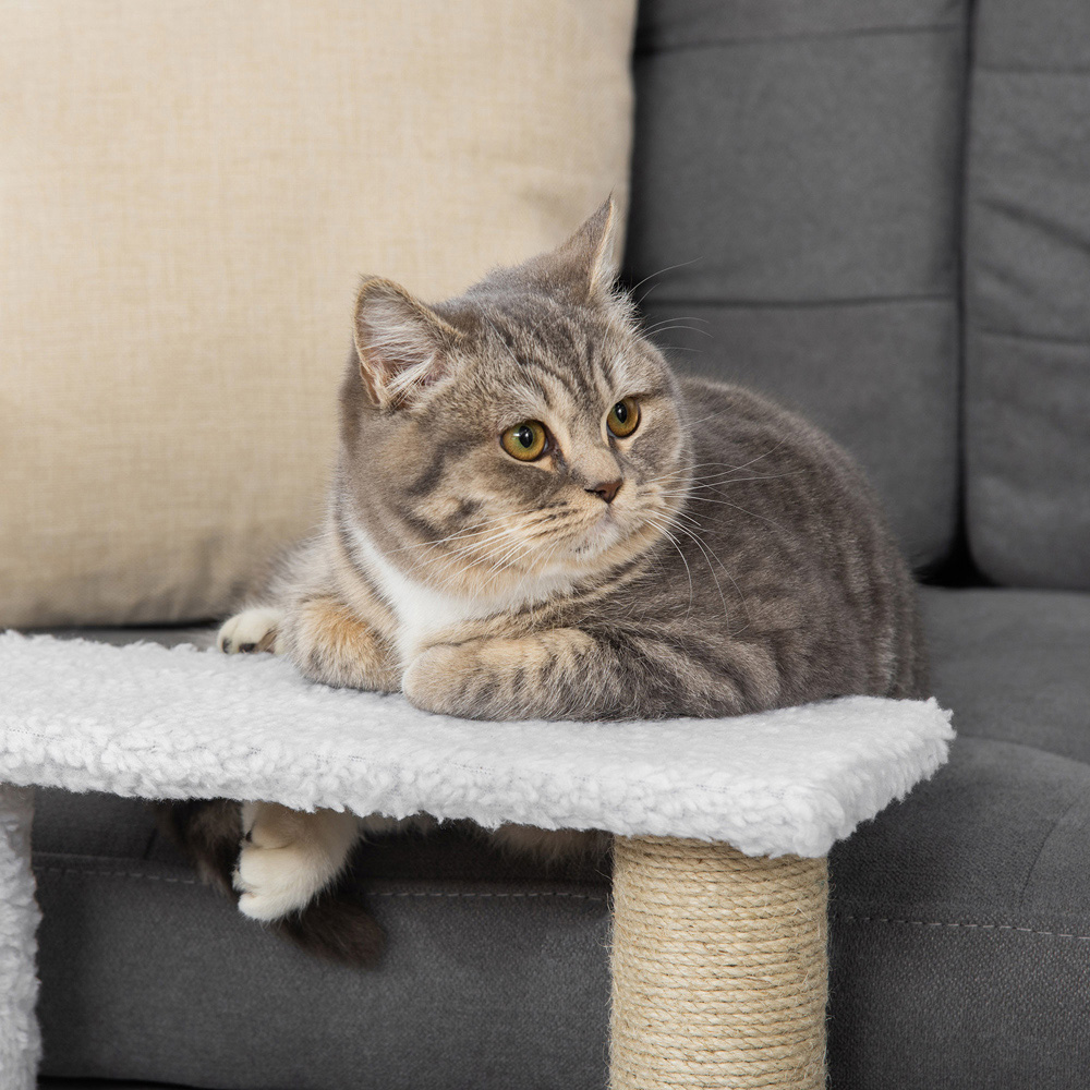 PawHut White 3 Step Pet Stair Image 3