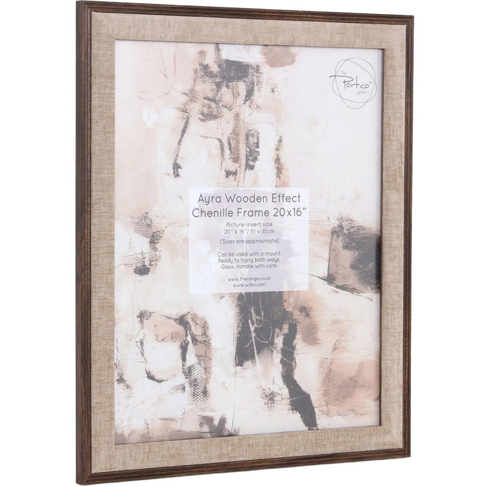 Ayra Wooden Effect Chenille Photo Frame 16 x 20 inch Image 4