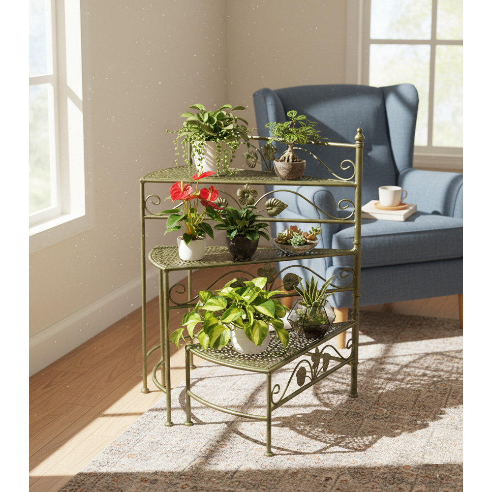 Avilo 3-Tier Metal Plant Stand 64 x 77cm Image 2