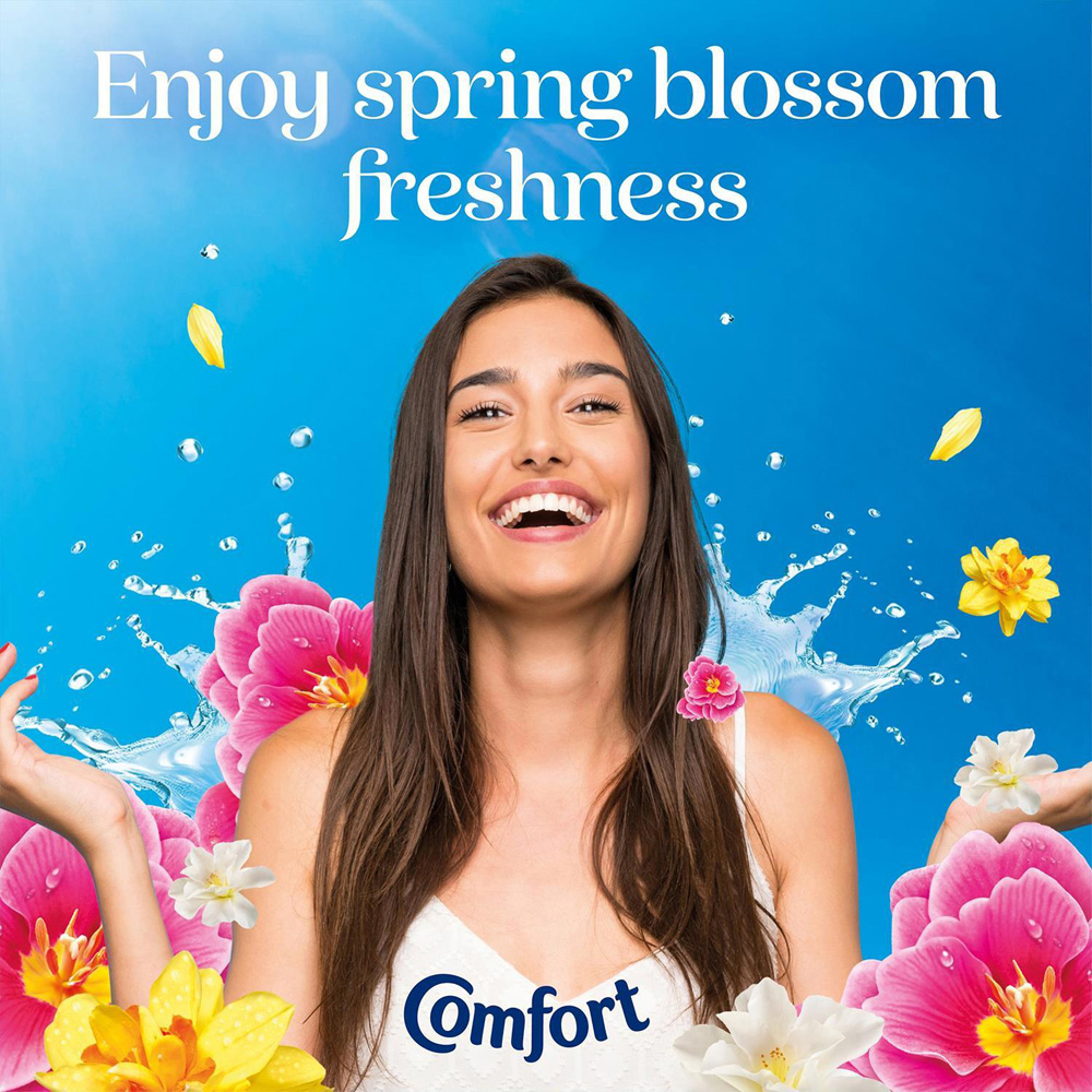 Comfort Fresh Spring Blossom Liquid Fabric Conditioner 80 Washes 2.4L 4 Pack Image 7