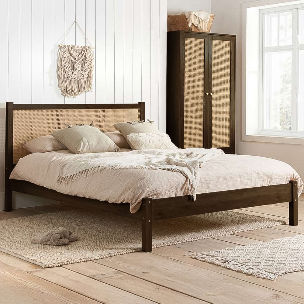 Croxley King Size Rattan Bed Image 1
