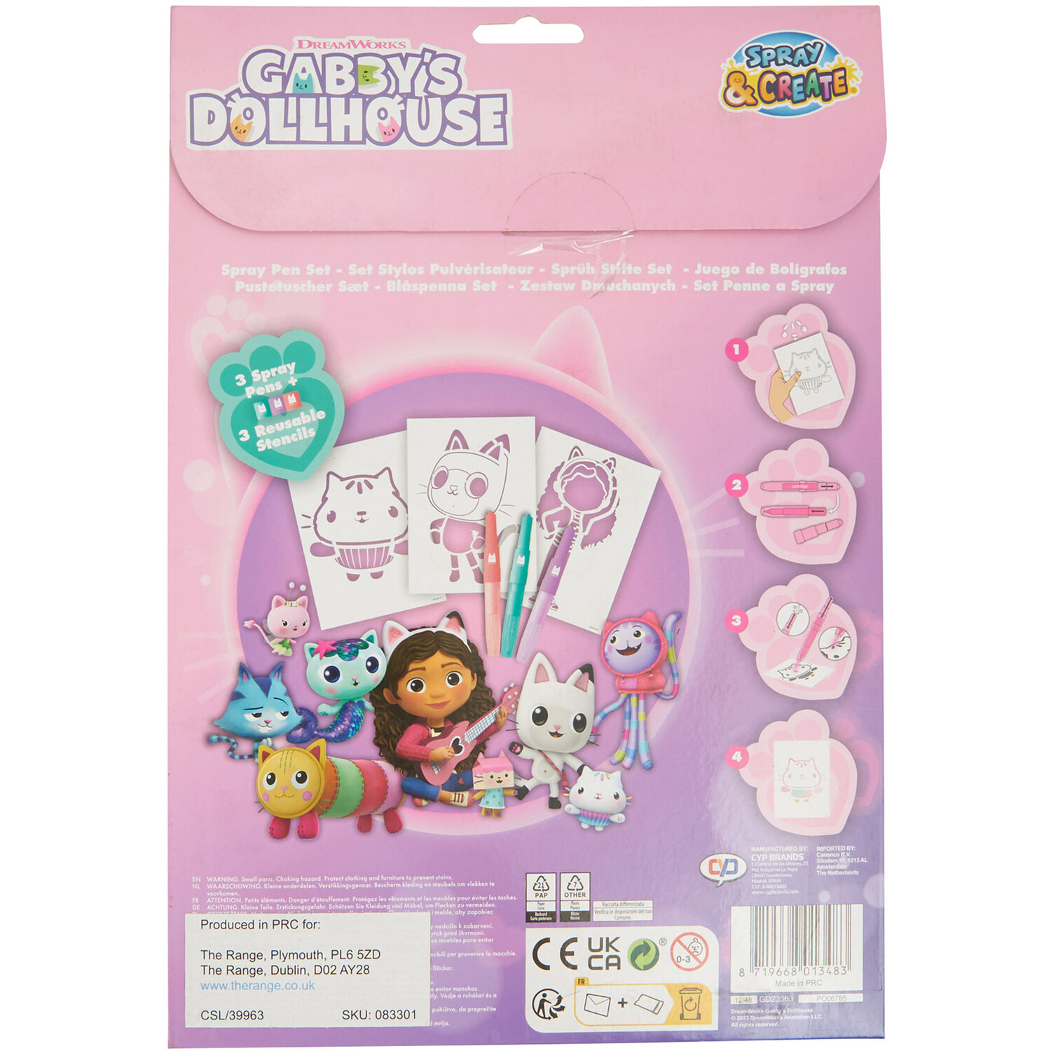 Gabbys Dollhouse Spray Pen Set Image 2