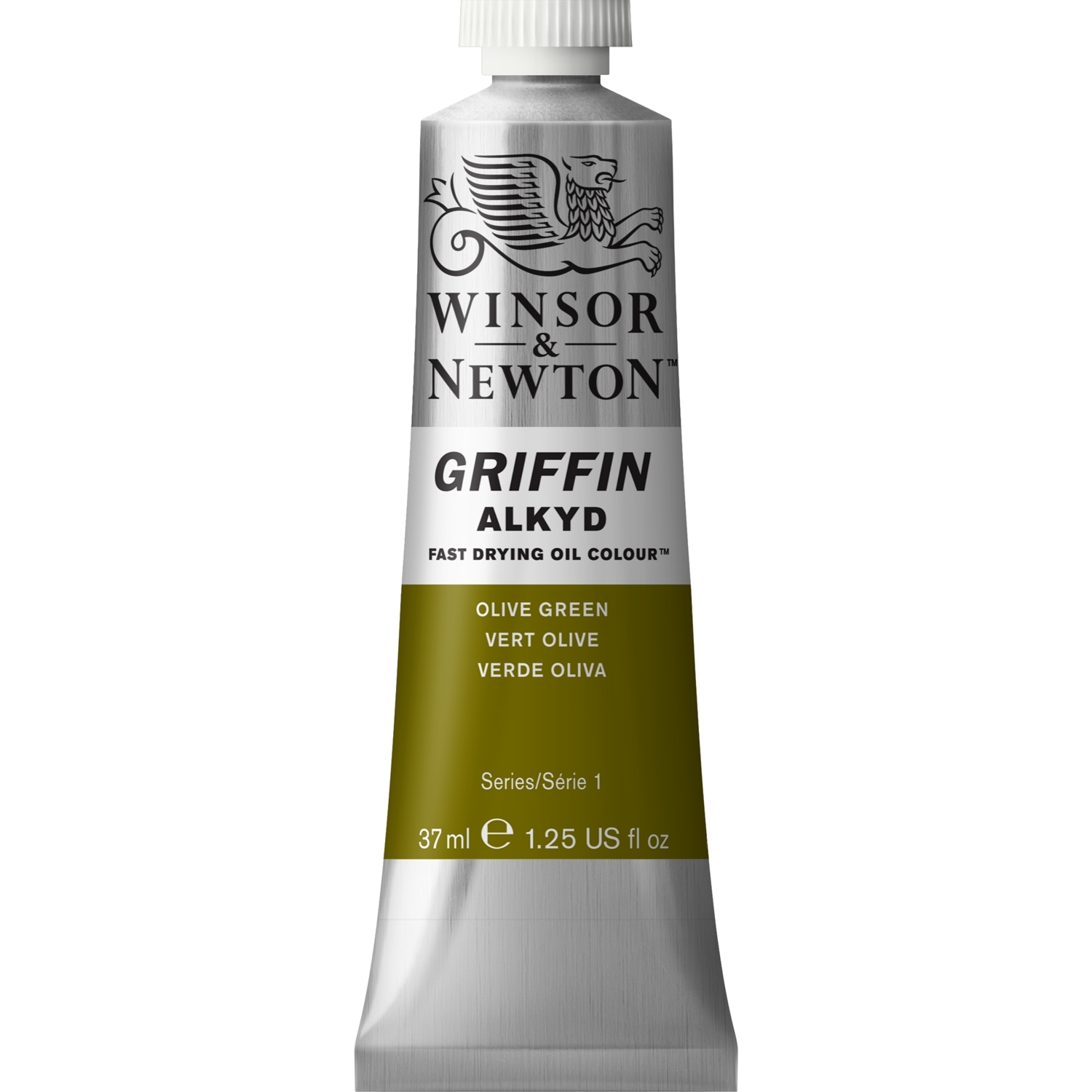 Winsor and Newton Griffin Alkyd Oil Colour - Olive Green Image 1