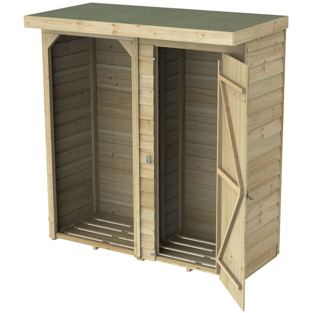 Forest Garden 2.1 x 5.8ft Medium Log and Tool Storage Image 3