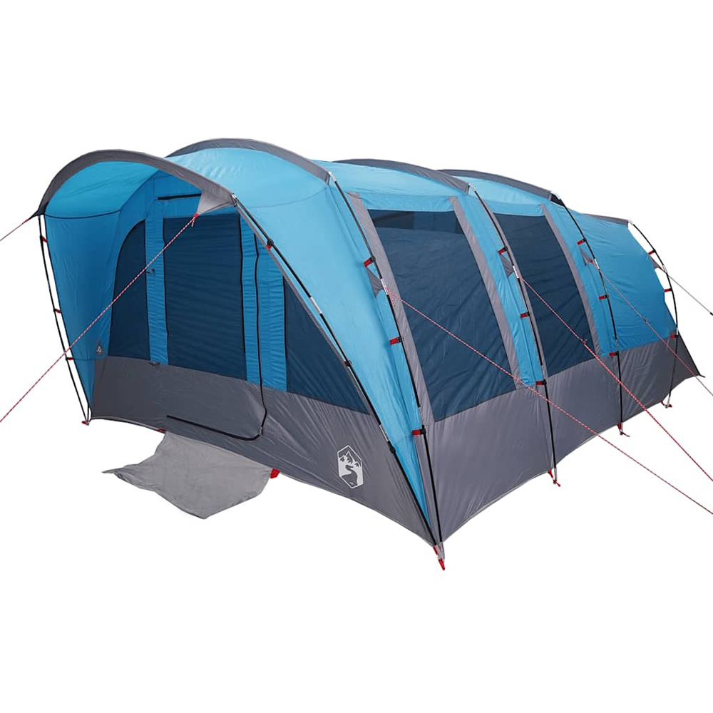 Walplus 8 Person Waterproof Tunnel Family Tent Blue Image 3