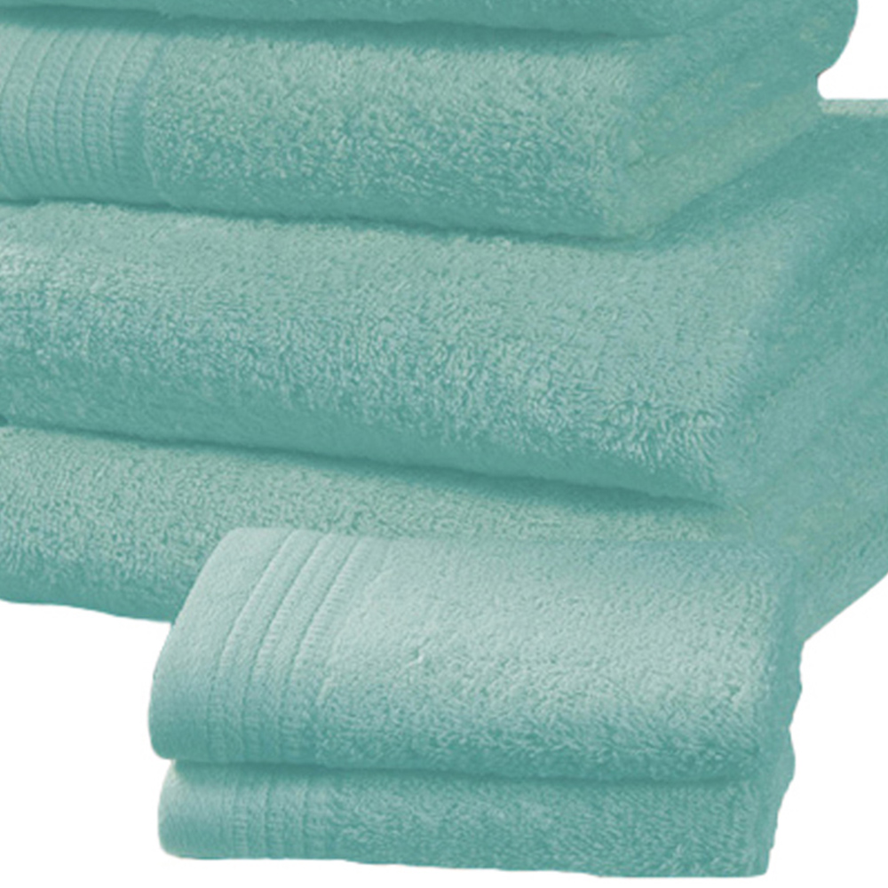 Rapport Home Chatsworth Super Soft 600gsm Combed Cotton Turquoise Bath Towel Image 3