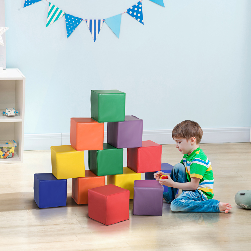 Tommy Toys Kids 12 Piece Soft Blocks Play Set Image 2