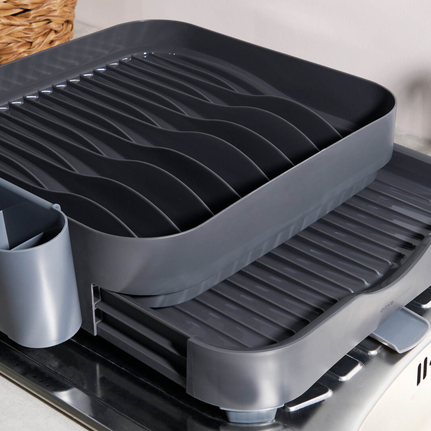 Kitchen Master Expanding Dish Rack Grey Image 5