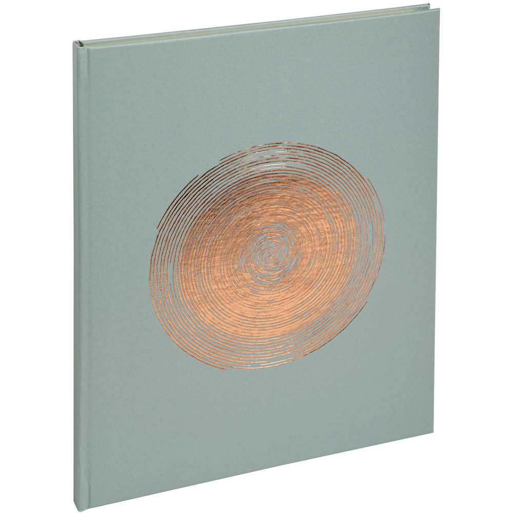 Exacompta Ellipse Green Rose Gold Embossed Guest Book with Gold Edges 100 Pages Image 1