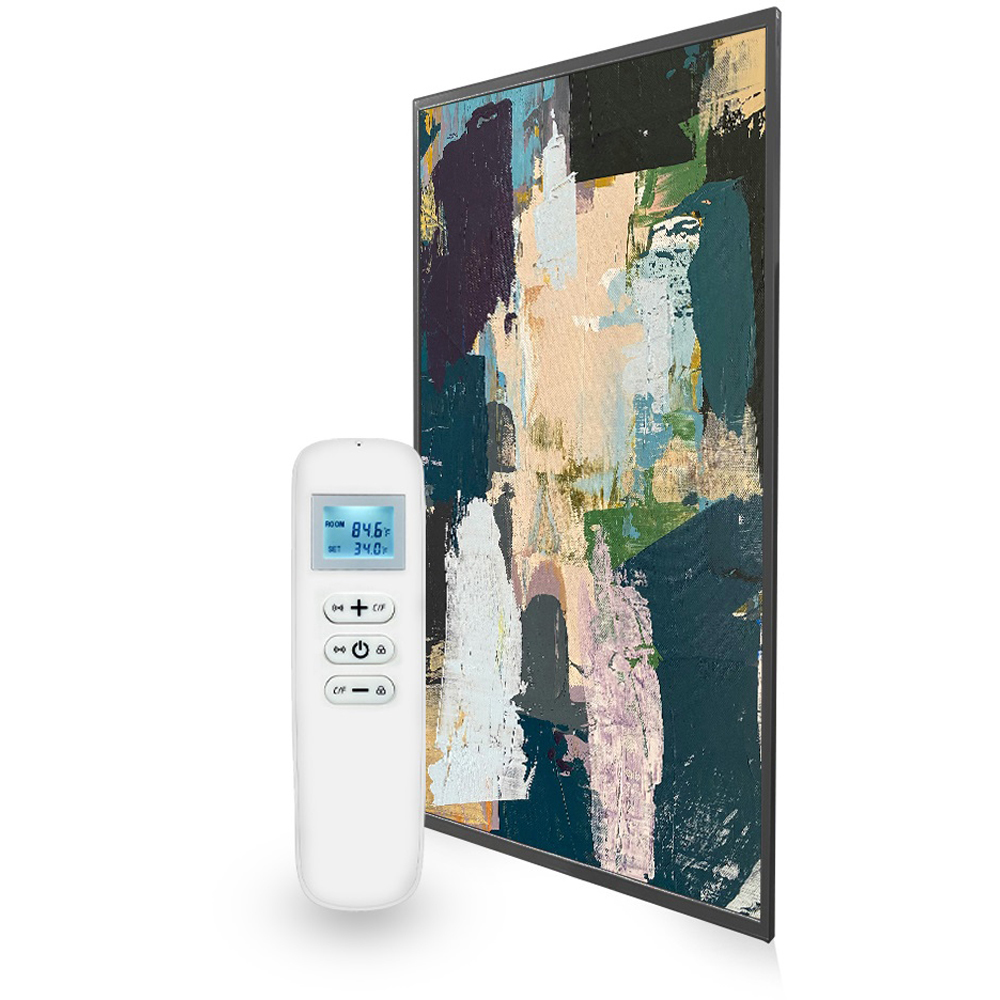 Mirrorstone Classic Nexus 700W Abstract Art Wi-Fi Infrared Heating Panel 595 x 1195mm Image 3