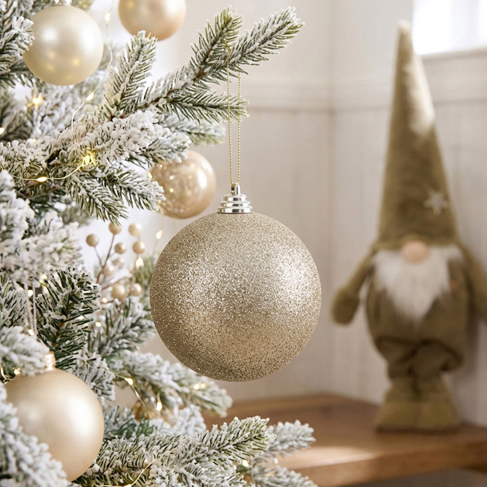 Glittery Bauble Champagne Image 2