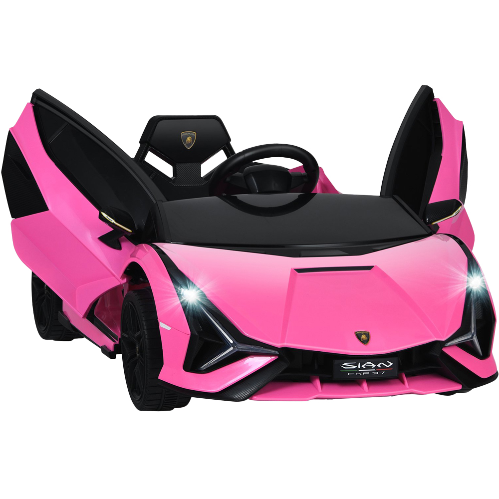 Costway Kids Pink Electric Ride On Car with Remote Control 12V Image 1