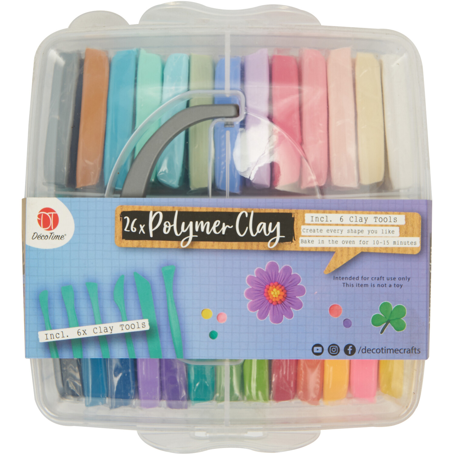 DecoTime Polymer Clay Carry Case Set Image 1