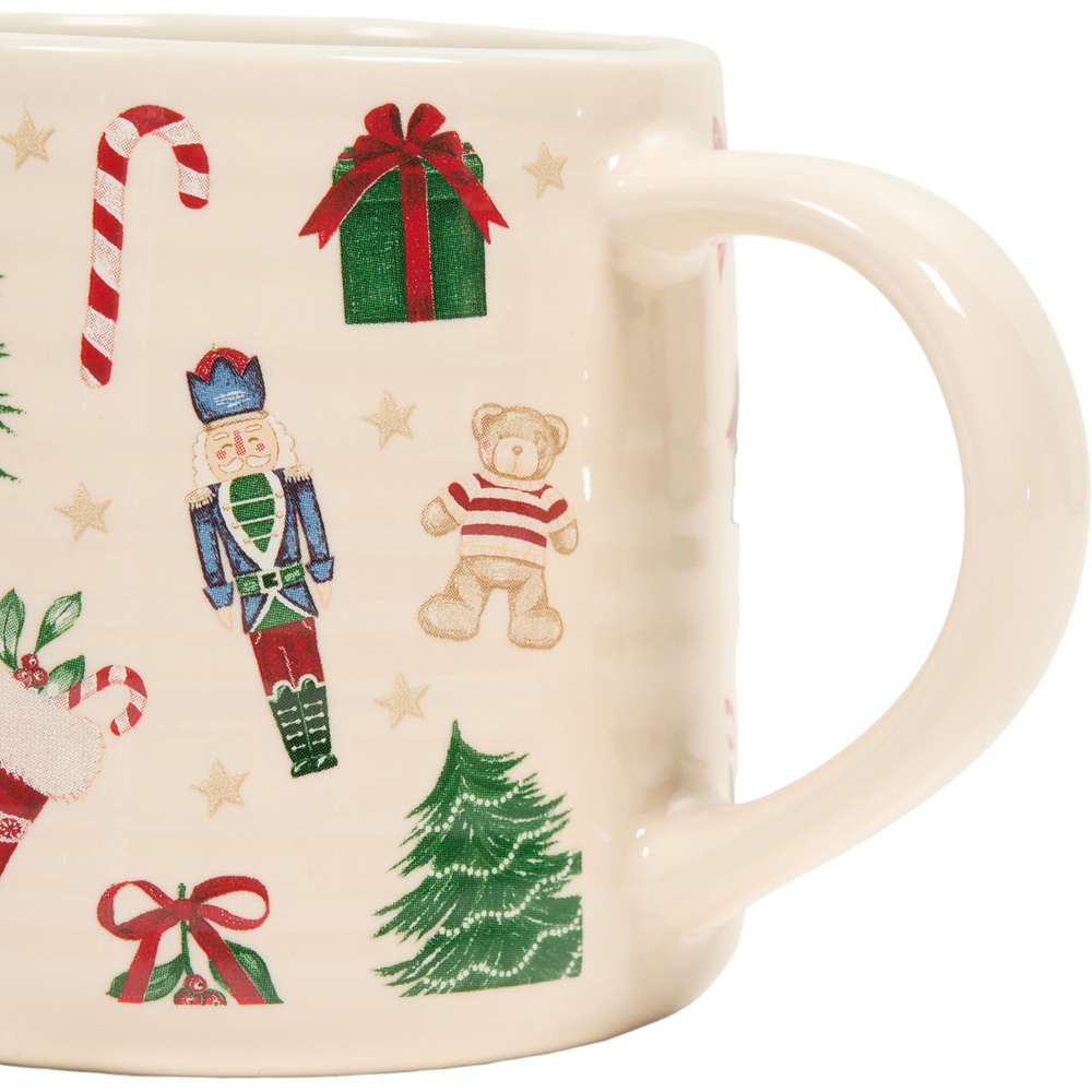Christmas Print Cream Mug Image 4