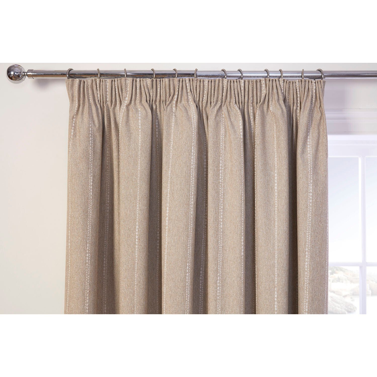 Padstow Thermal Curtain - Natural / 168cm / 229cm Image 3