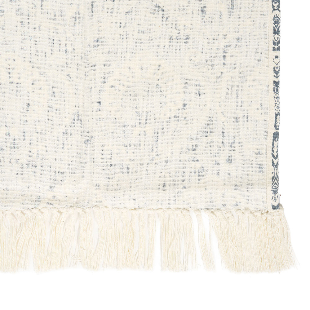 Nadia Printed Throw Blue Image 6