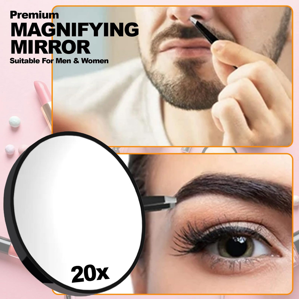 ATEK 20x Magnifying Pocket Vanity Tweezing Makeup Mirror Image 6