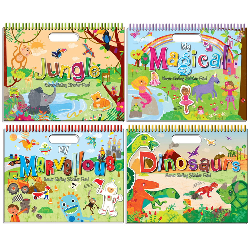 Single Never Ending Sticker Fun Book in Assorted styles Image 1