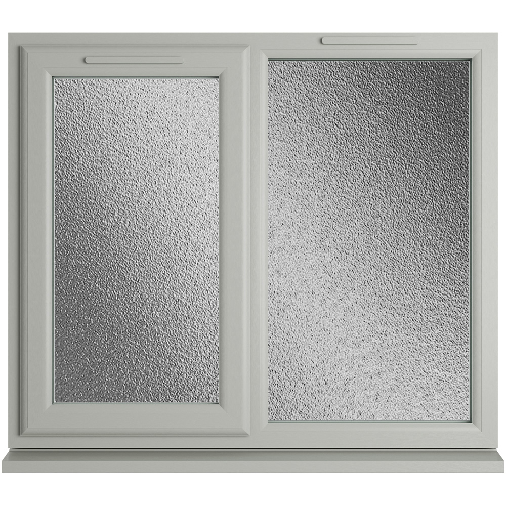 Crystal Agate and White LH Side Hung Next to a Fixed Obscure Triple Glazed Window 1190 x 1115mm Image 1